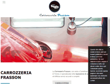 Tablet Screenshot of carrozzeriafrasson.com